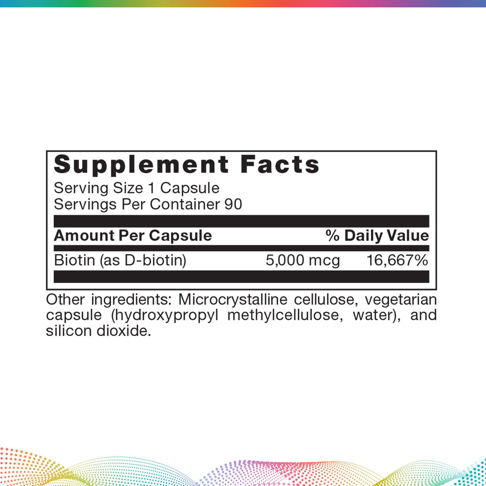 Biotin, 90 Capsules