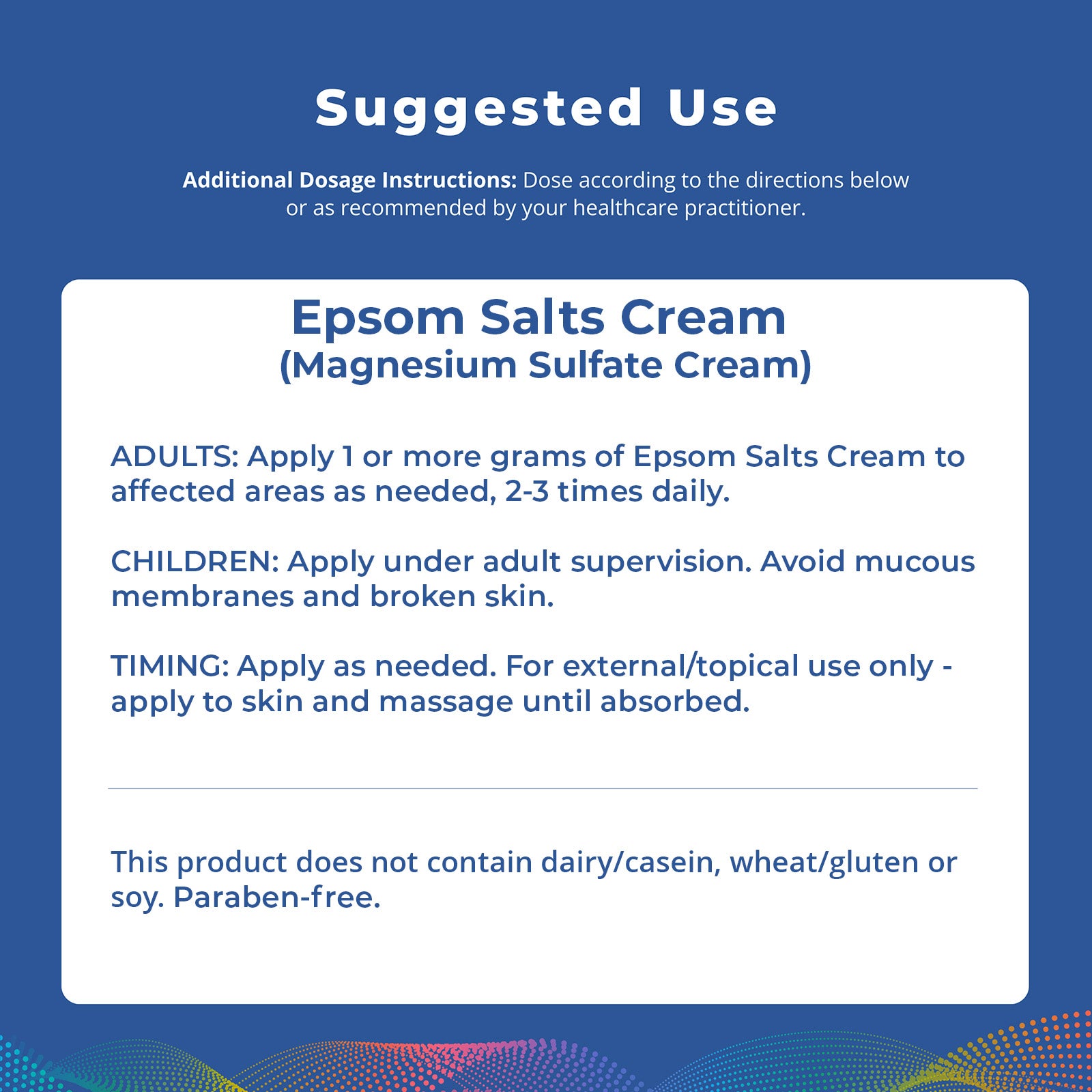 Epsom Salts Cream - 2 oz
