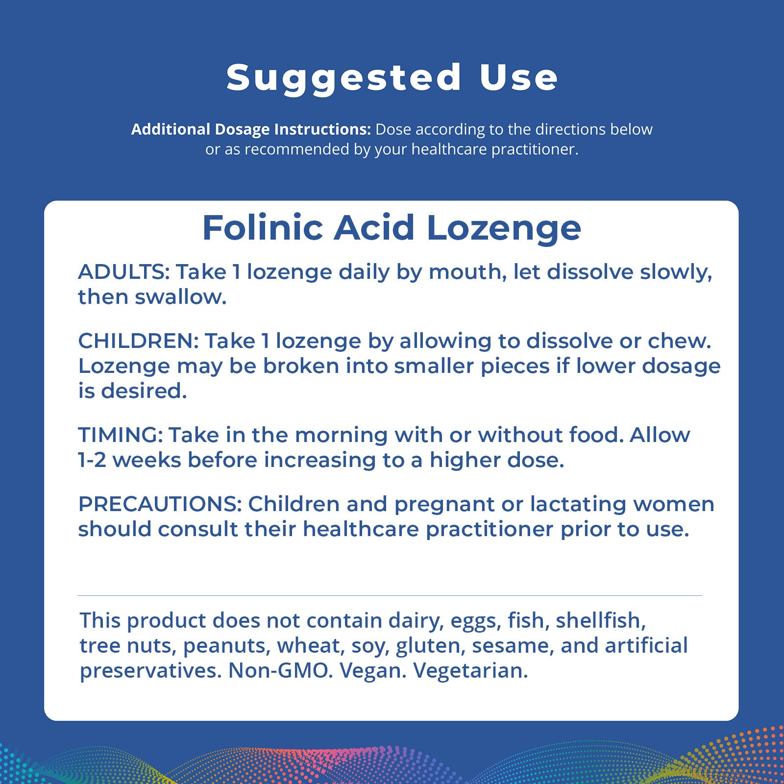 Folinic Acid Lozenge, 60 Lozenges