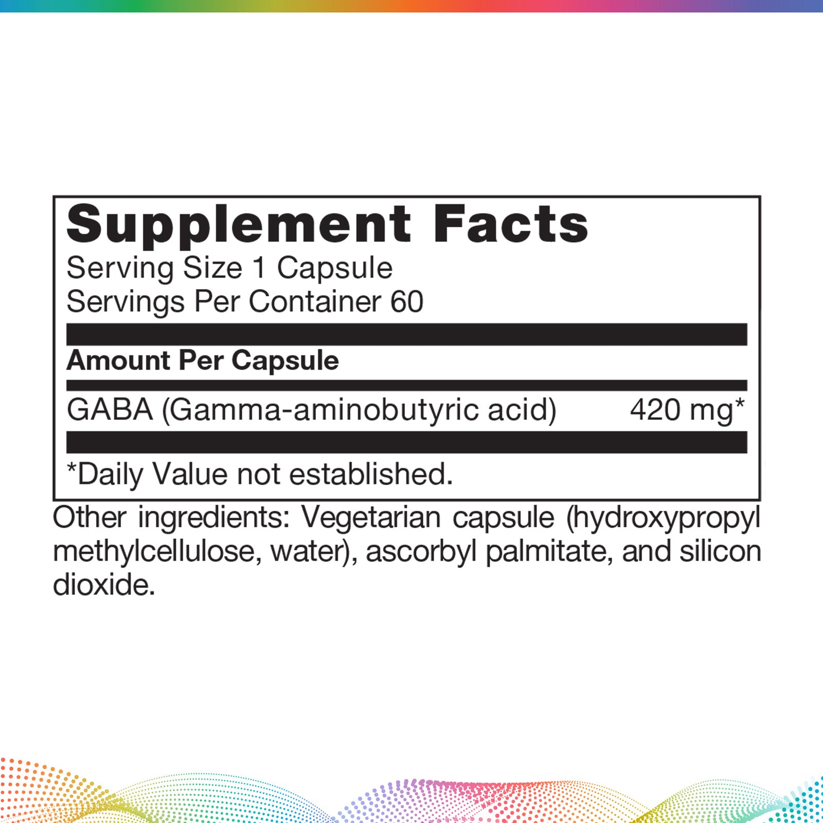 GABA - 420 mg, 60 cápsulas