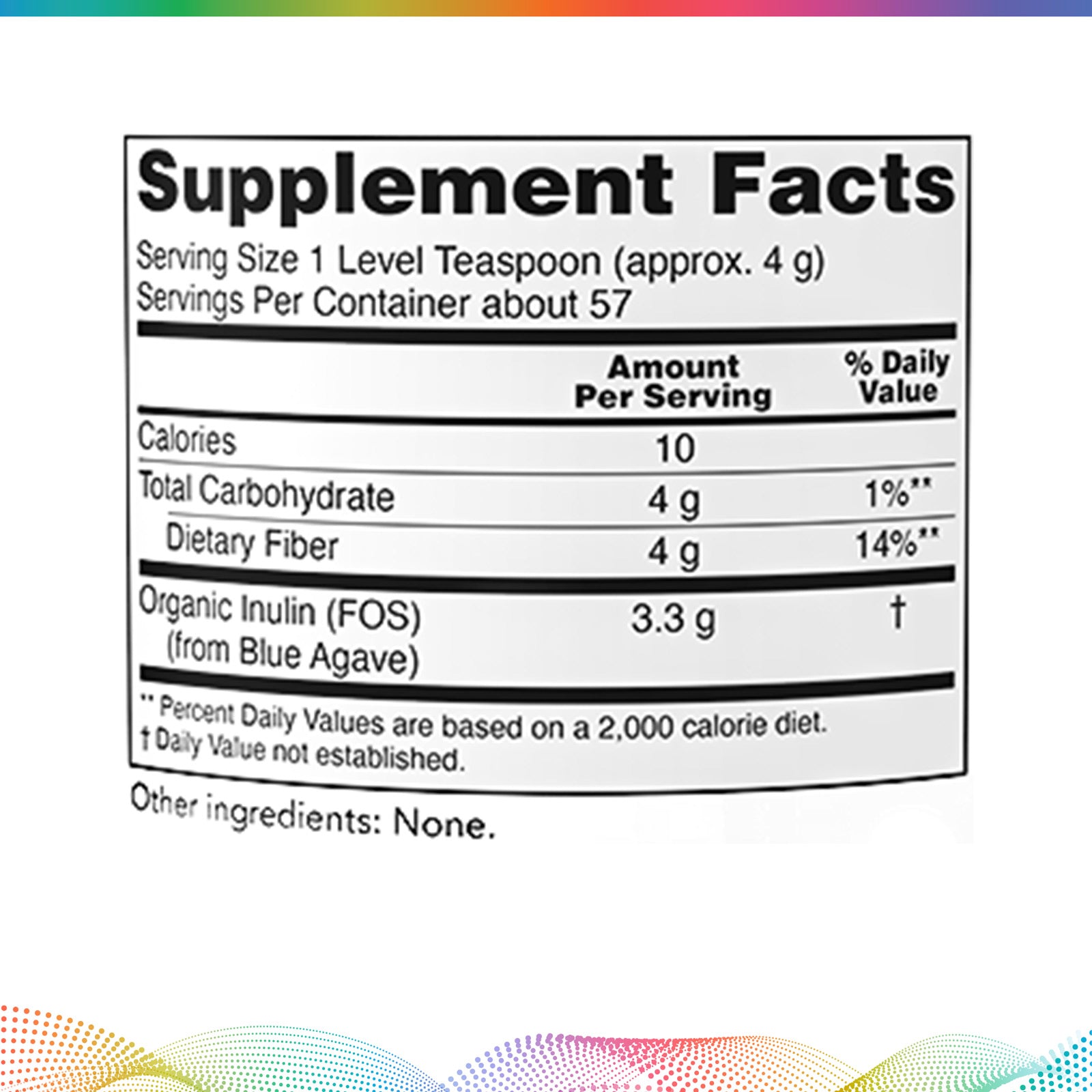 Organic Inulin Powder, 8oz