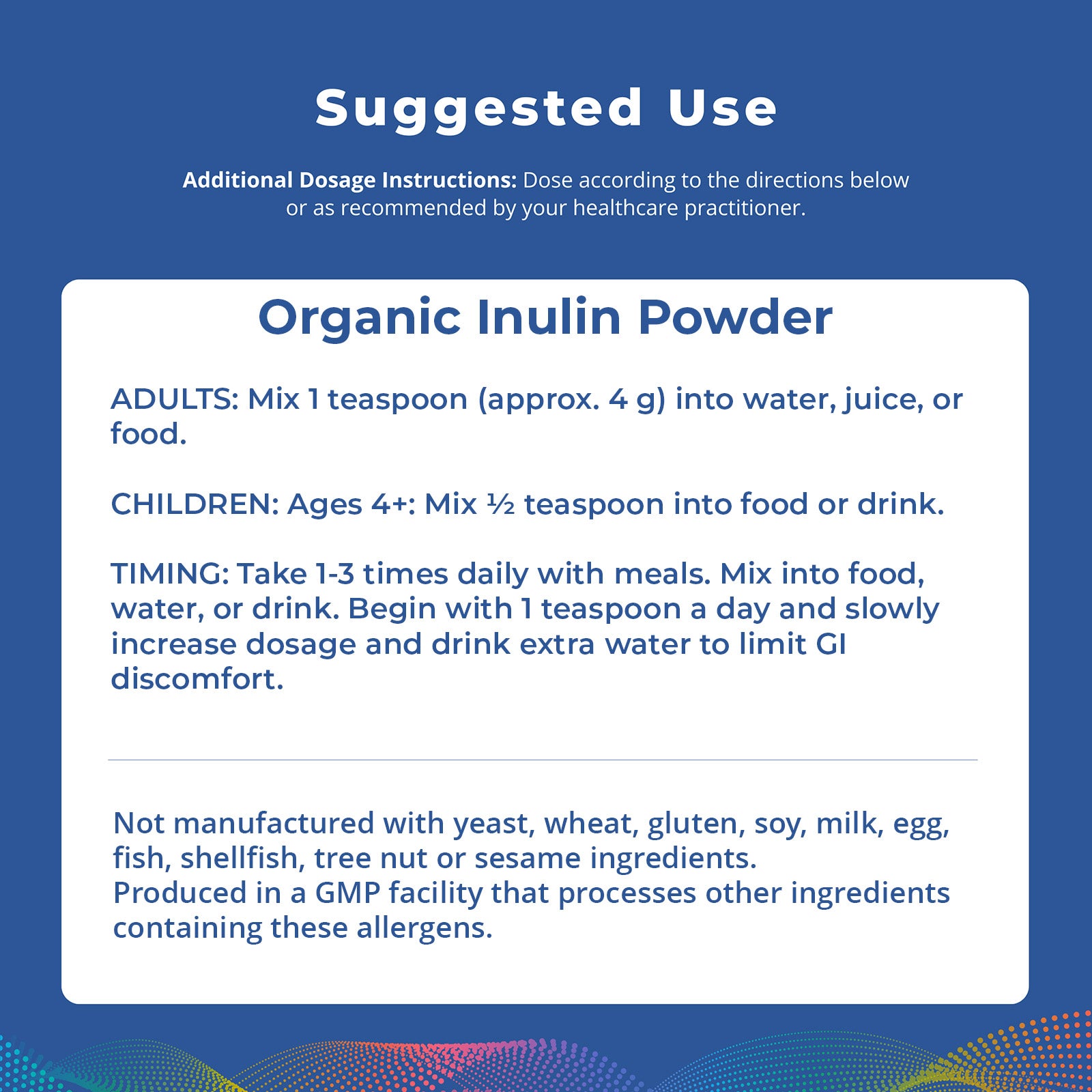 Organic Inulin Powder, 8oz