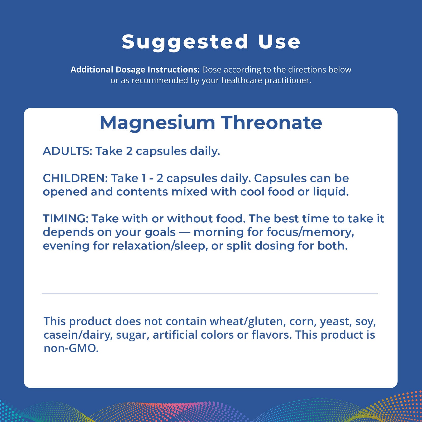 Magnesium L-Threonate, 60 caps.