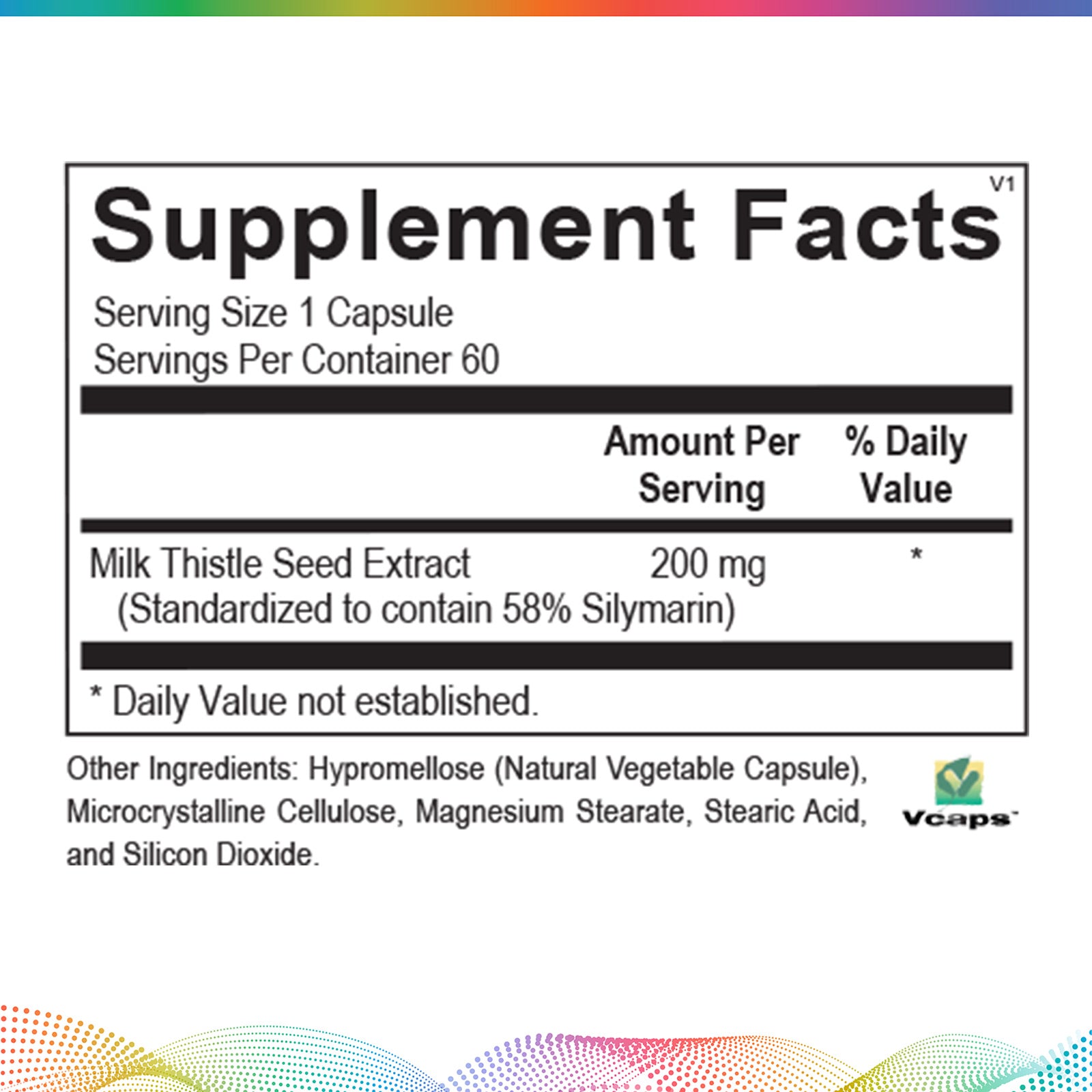 Milk Thistle - 200 mg, 60 Capsules