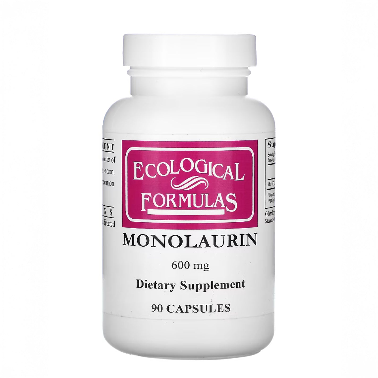 Monolaurin - 600 mg, 90 Capsules