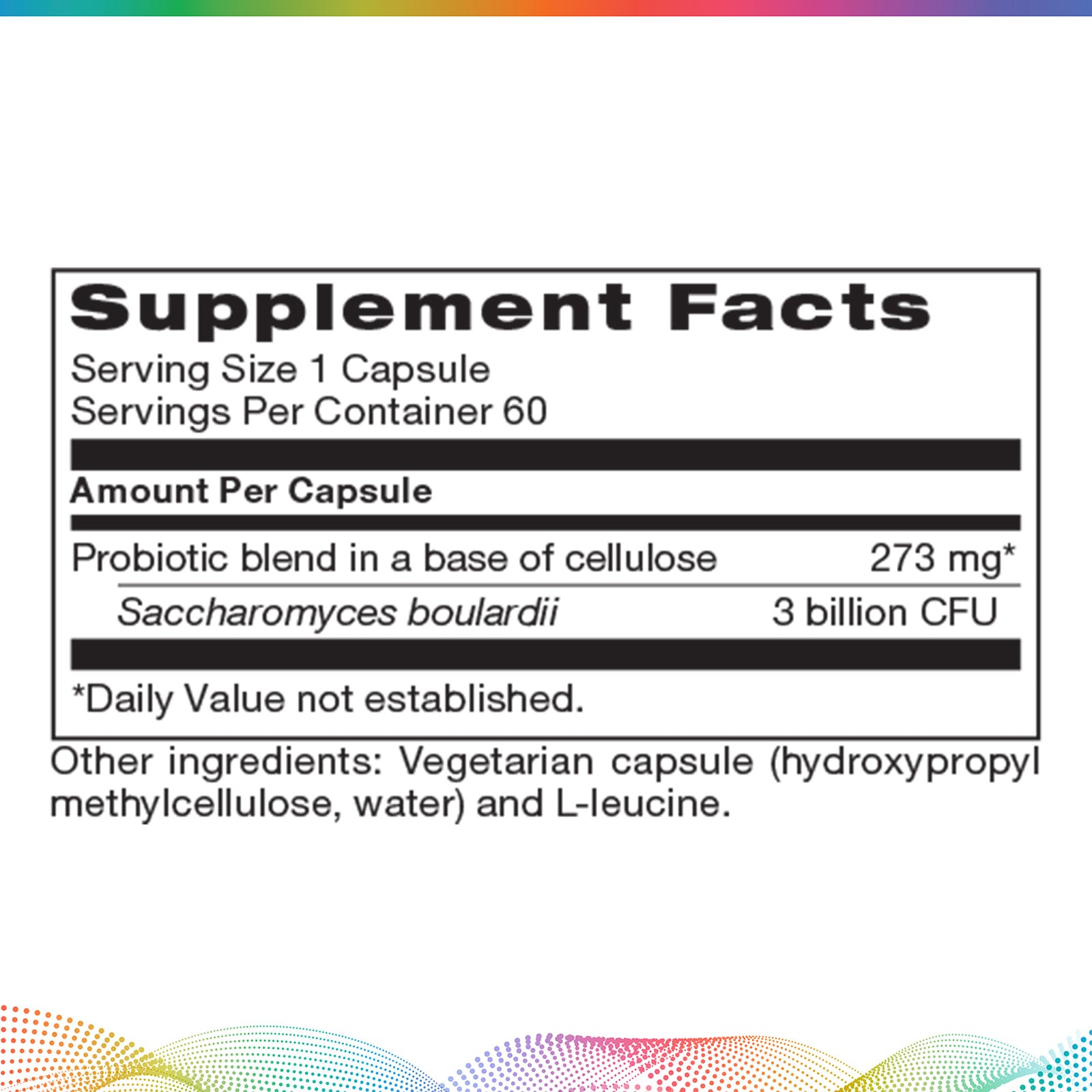 Saccharomyces Boulardii, 60 Capsules