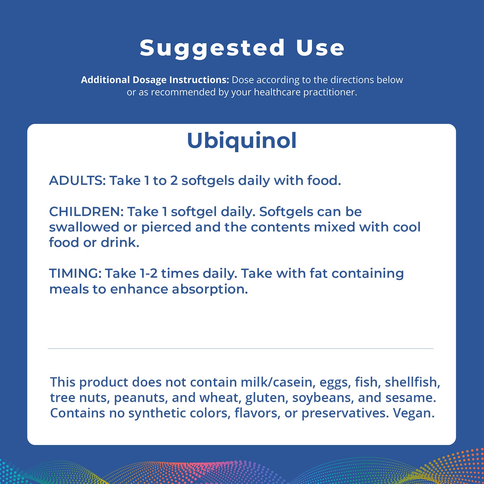 Ubiquinol, 60 cápsulas blandas