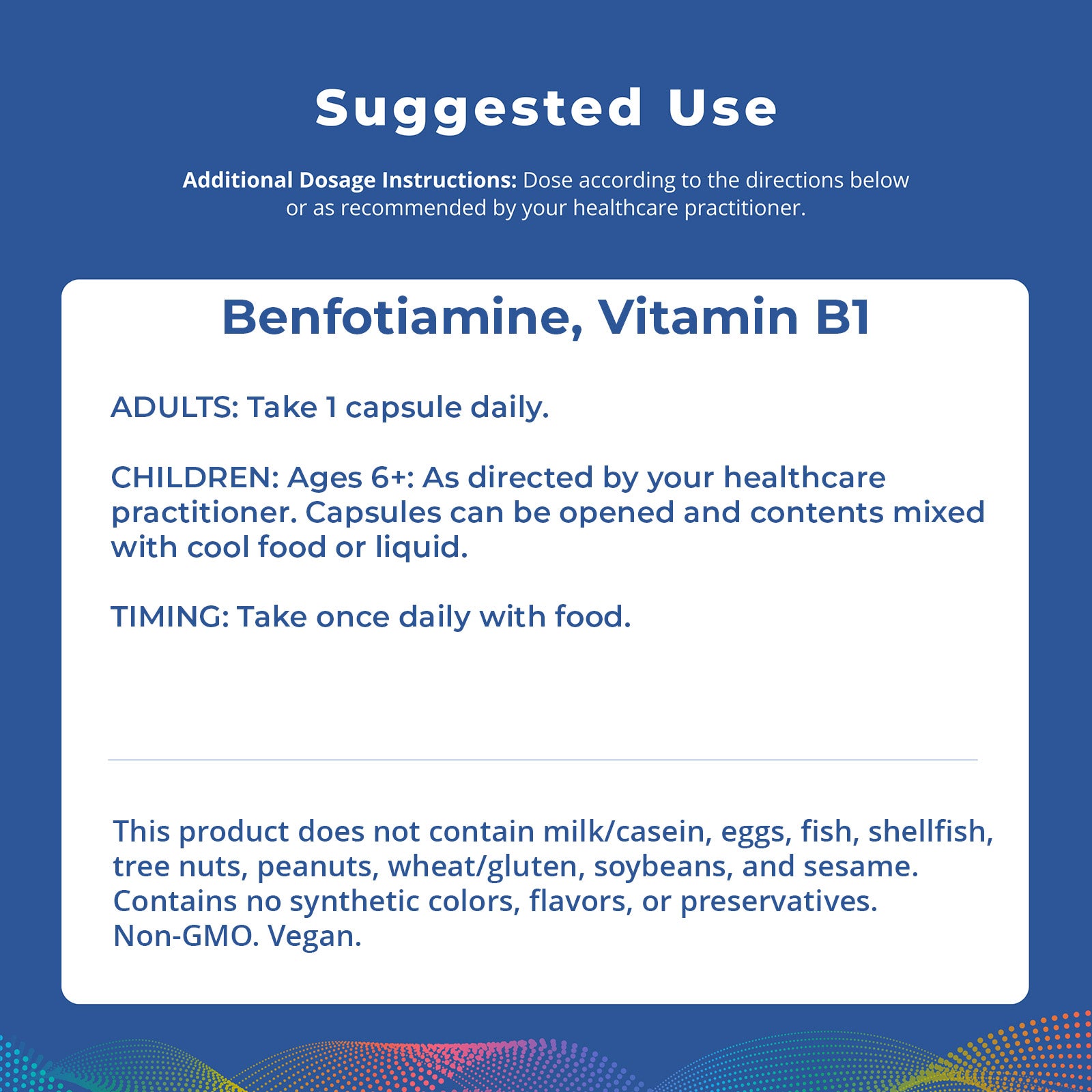 Benfotiamine Vitamin B1, 60 Capsules