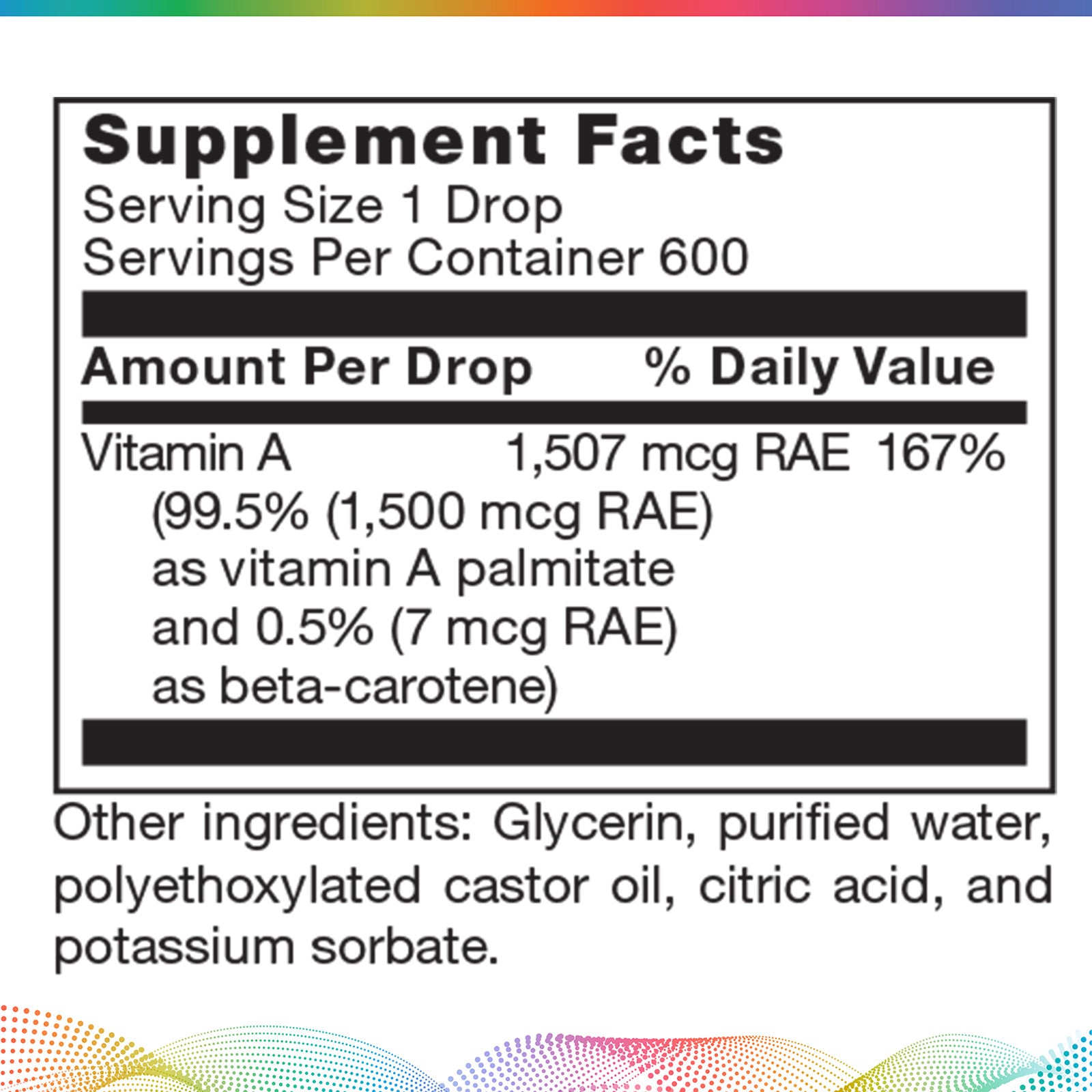 Micellized Vitamin A, 1 oz