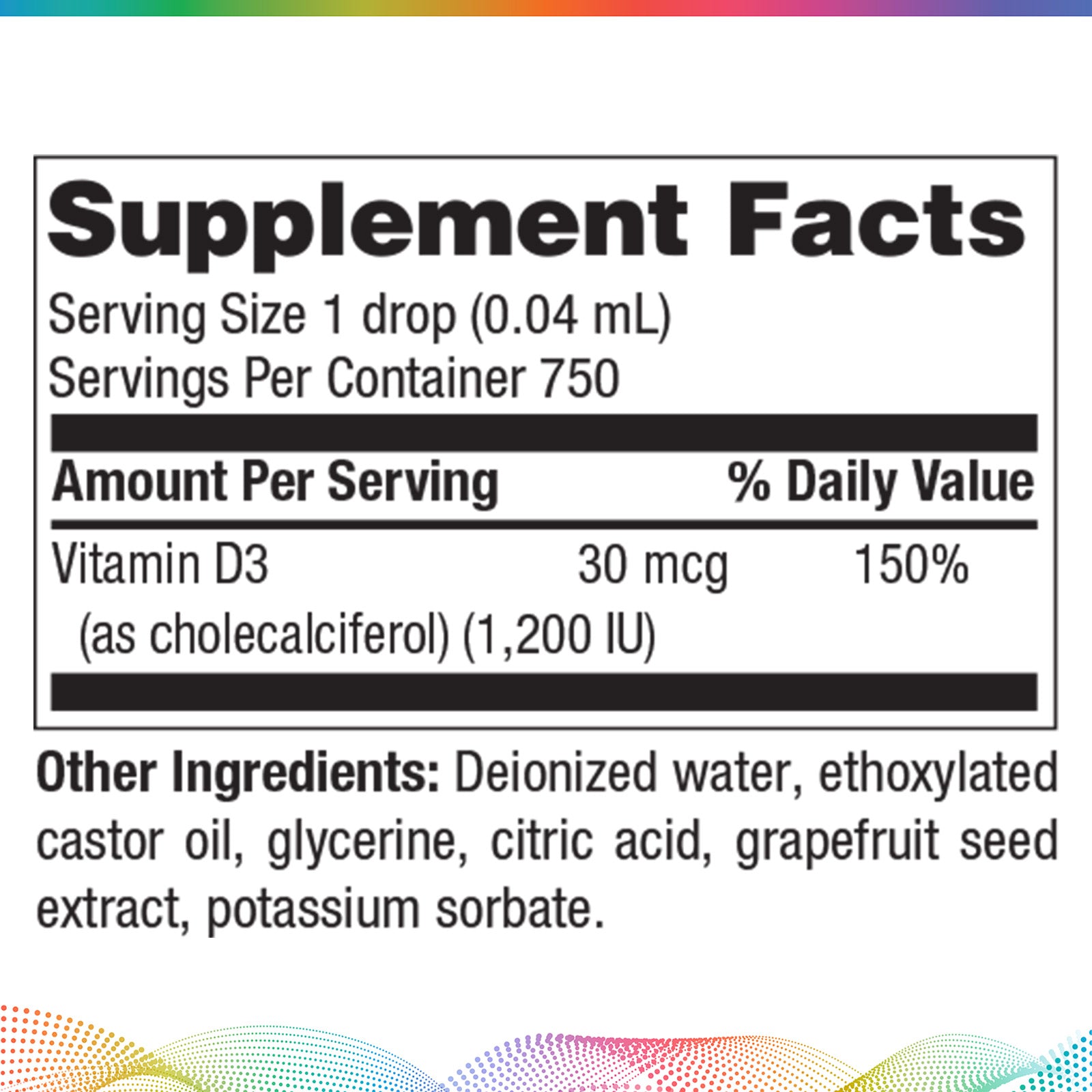 Micellized Vitamin D3, 1 oz