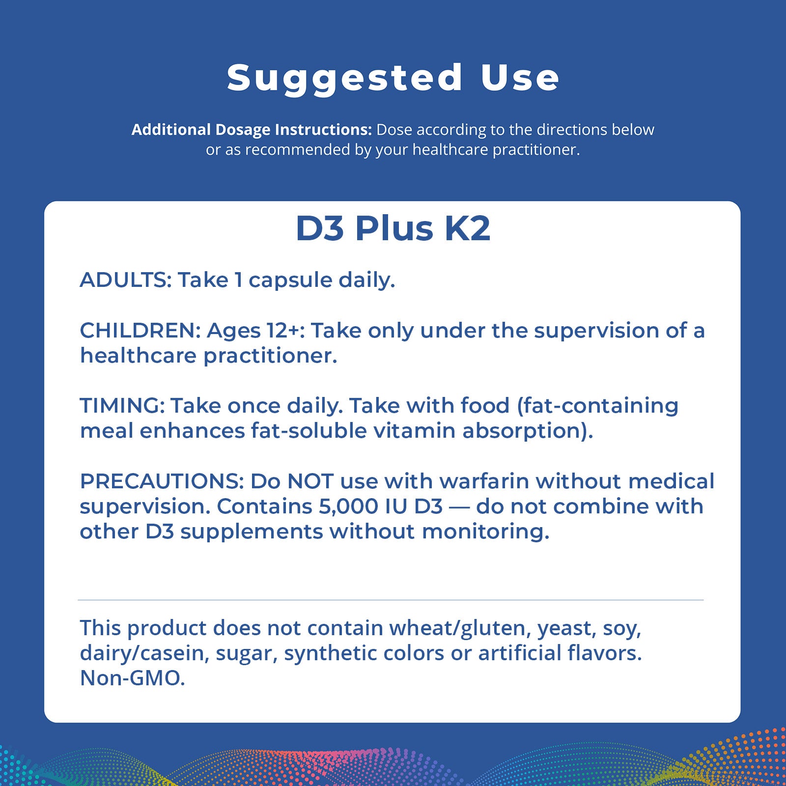 D3 Plus K2, 60 Capsules