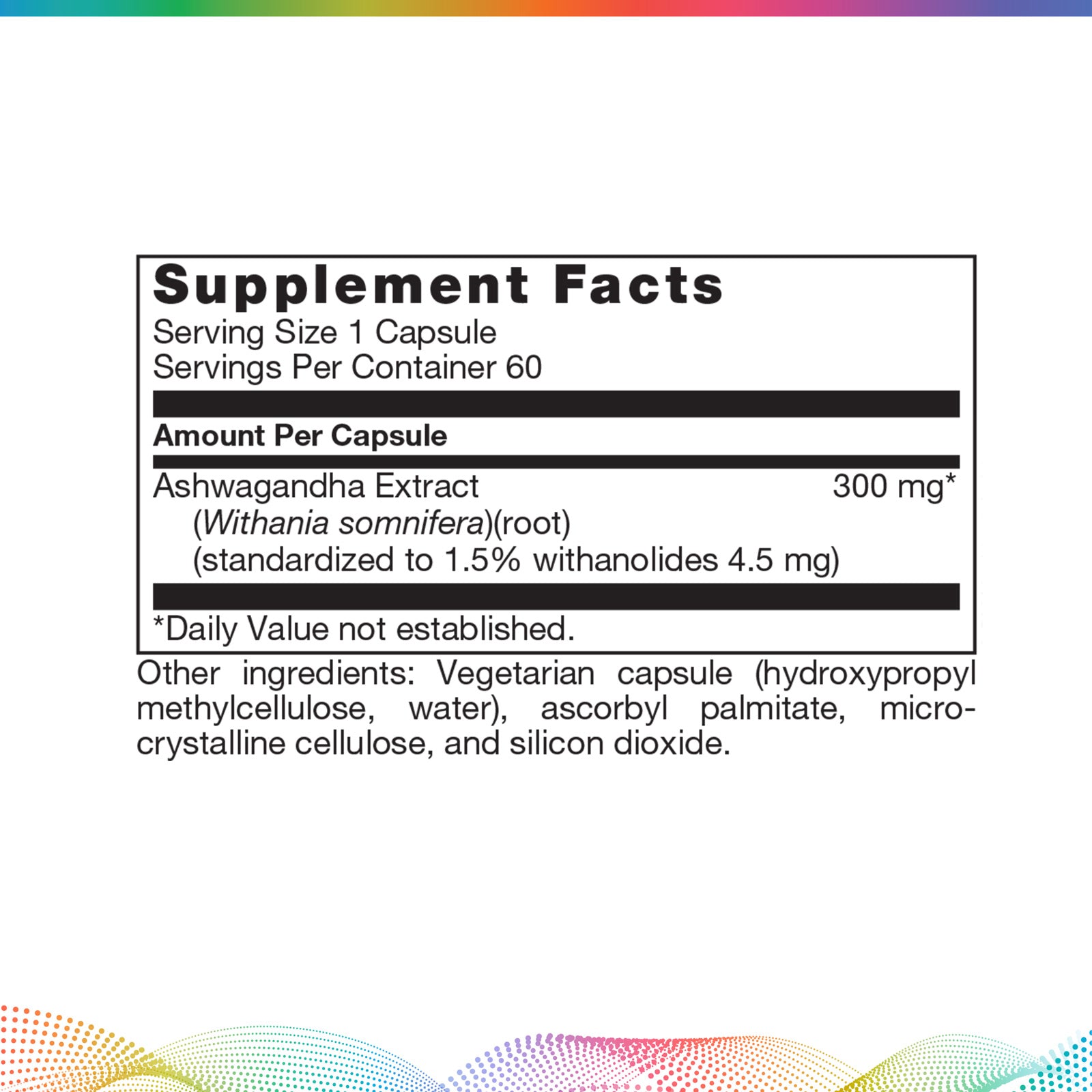 Extracto de ashwagandha, 60 cápsulas