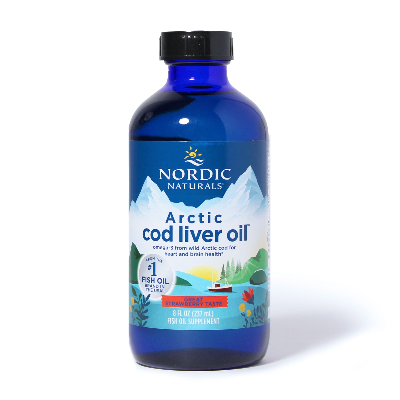 Nordic Naturals Arctic Cod Liver Oil Strawberry - 8 oz