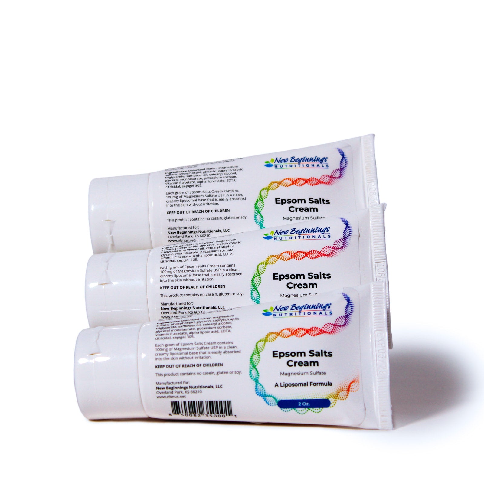 Paquete de crema de sales de Epsom - Compra 2 y llévate la 3ª a mitad de precio