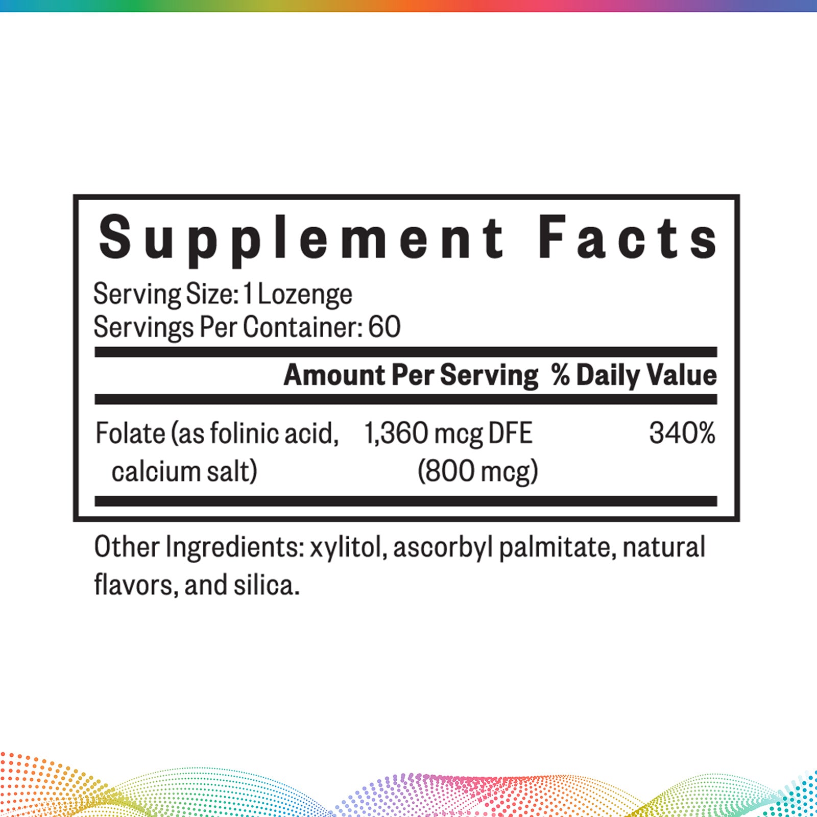 Folinic Acid Lozenge, 60 Lozenges