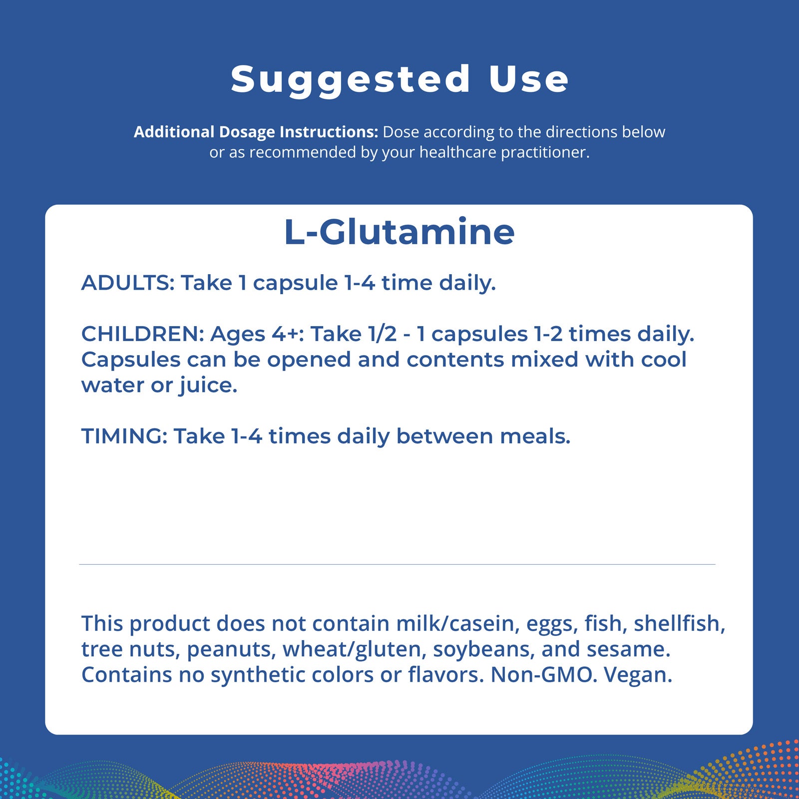 L-Glutamine, 500 mg, 100 caps