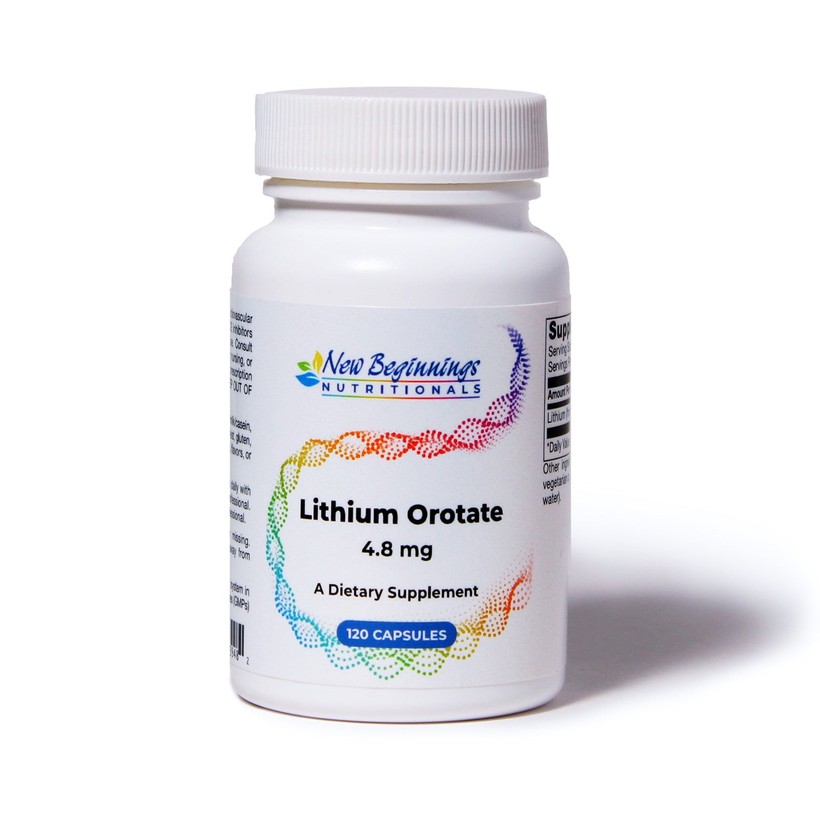 Lithium Orotate 4.8 mg, 120 Capsules
