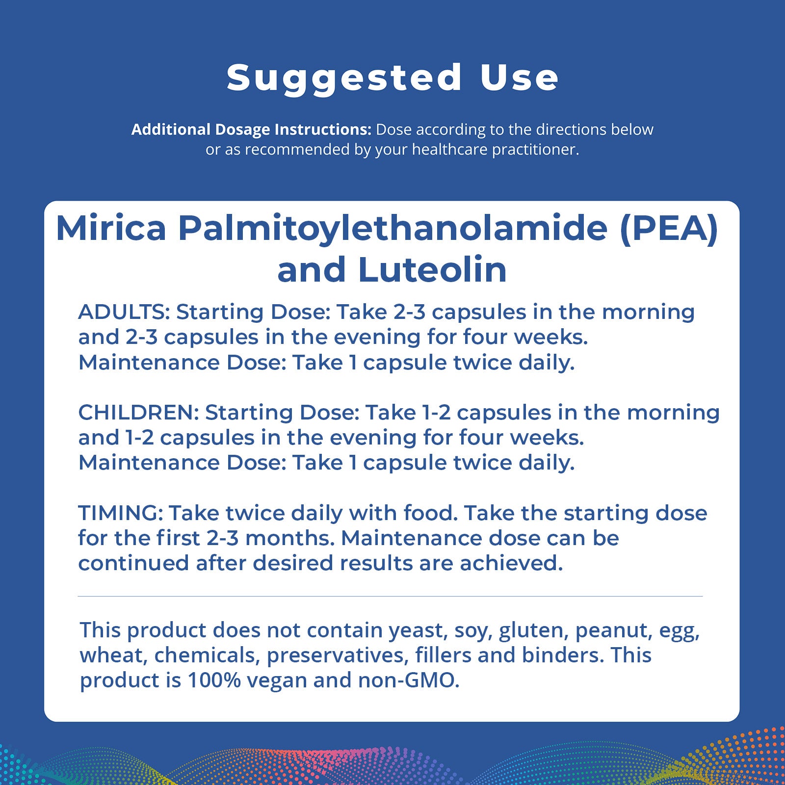 Mirica Palmitoylethanolamide & Luteolin, 60 Capsules