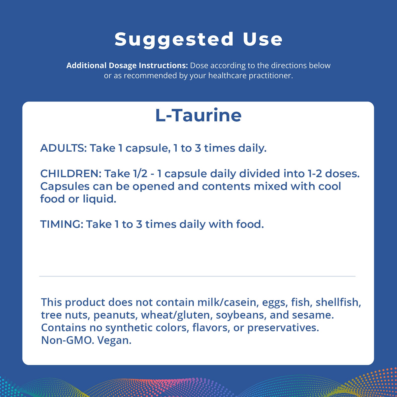 L-Taurine, 100 Capsules
