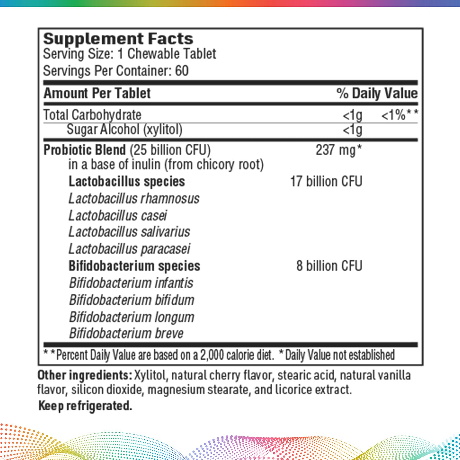 Ther-Biotic Kids Chewables, 60 Tablets