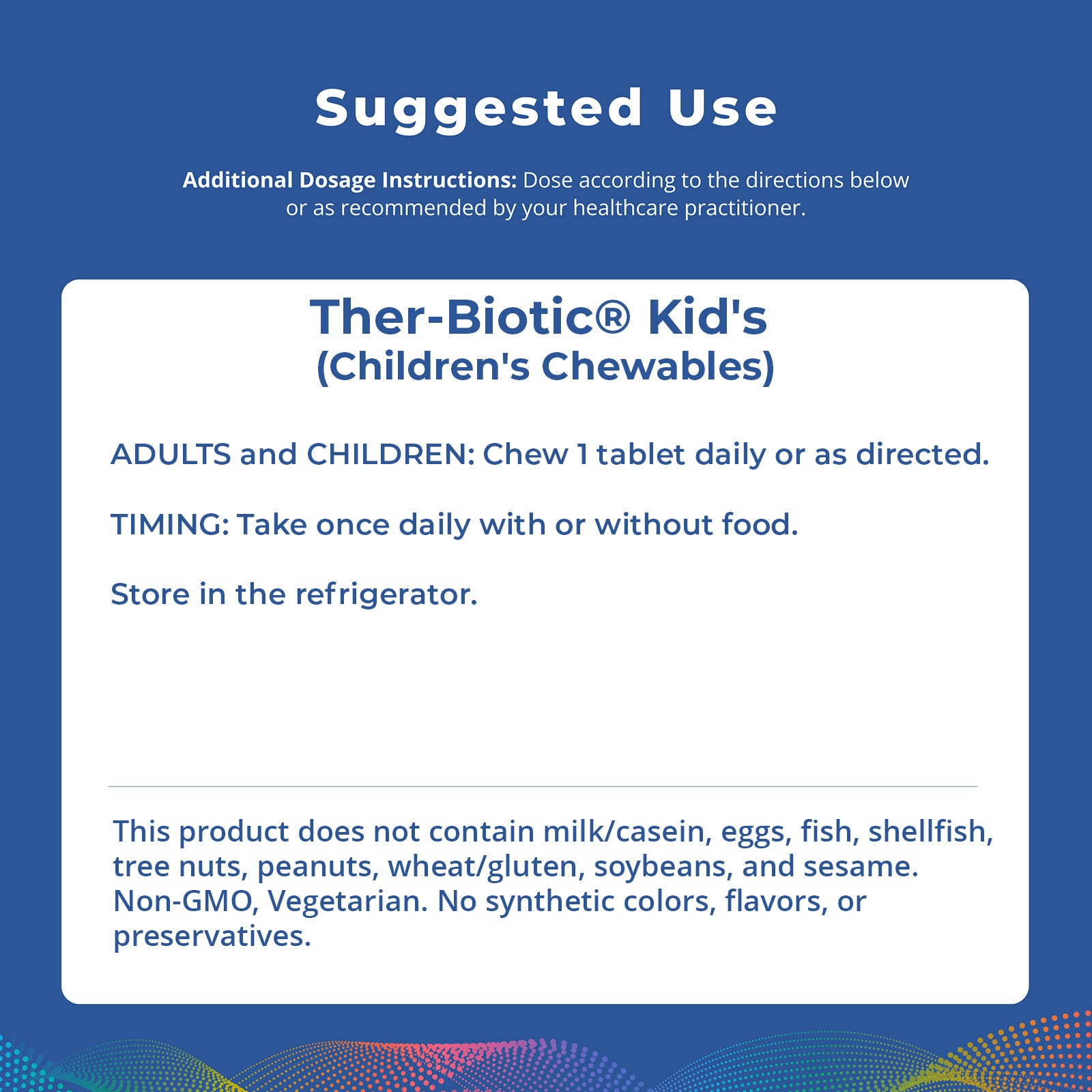 Ther-Biotic Kids Chewables, 60 Tablets