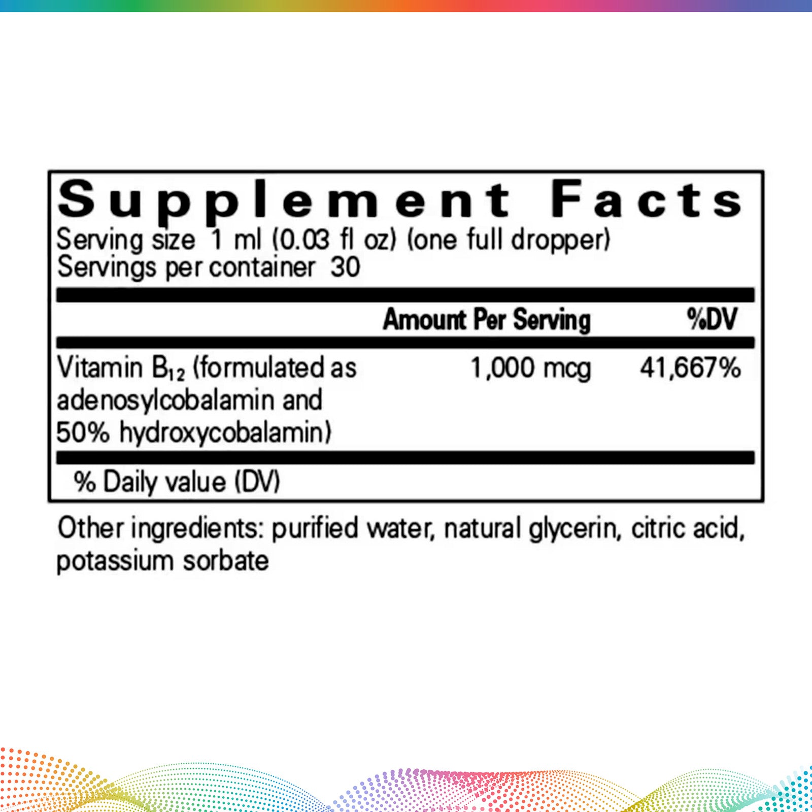 Adenosyl / Hydroxy B12 Liquid, 30 ml