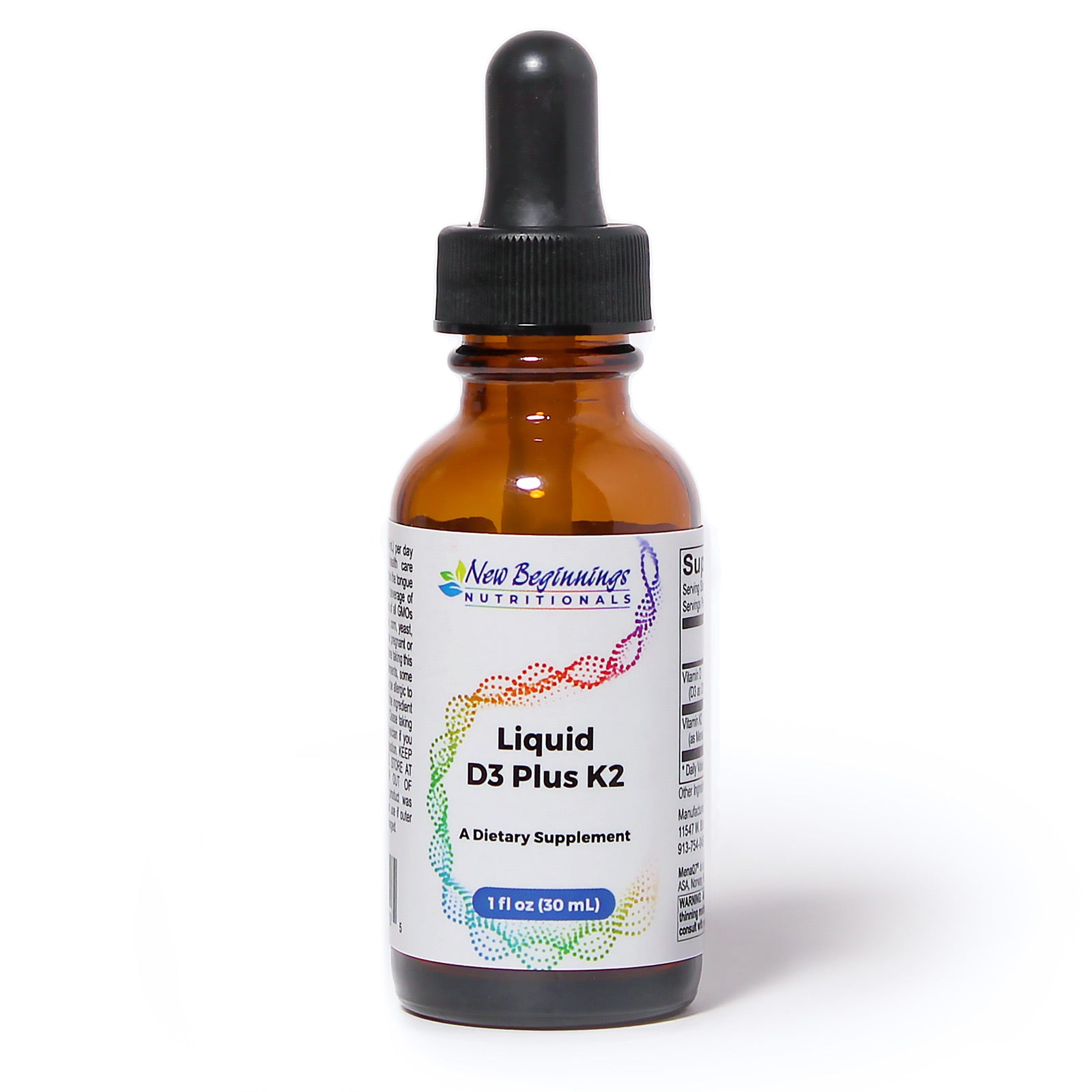 Liquid Vitamin D3 Plus K2, 30 ml