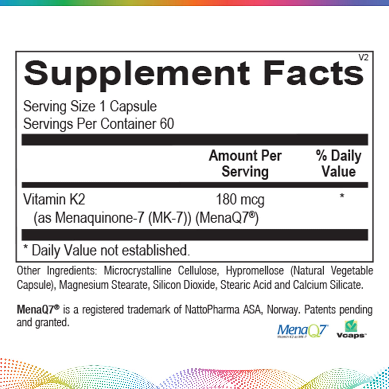 Vitamin K2, 60 Capsules