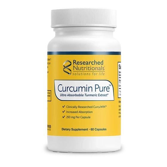 Curcumina pura, 60 cápsulas 