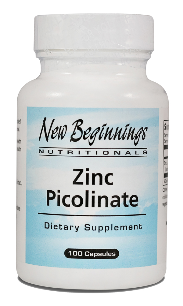 Zinc Picolinate (100 caps) Minerals New Beginnings Nutritionals