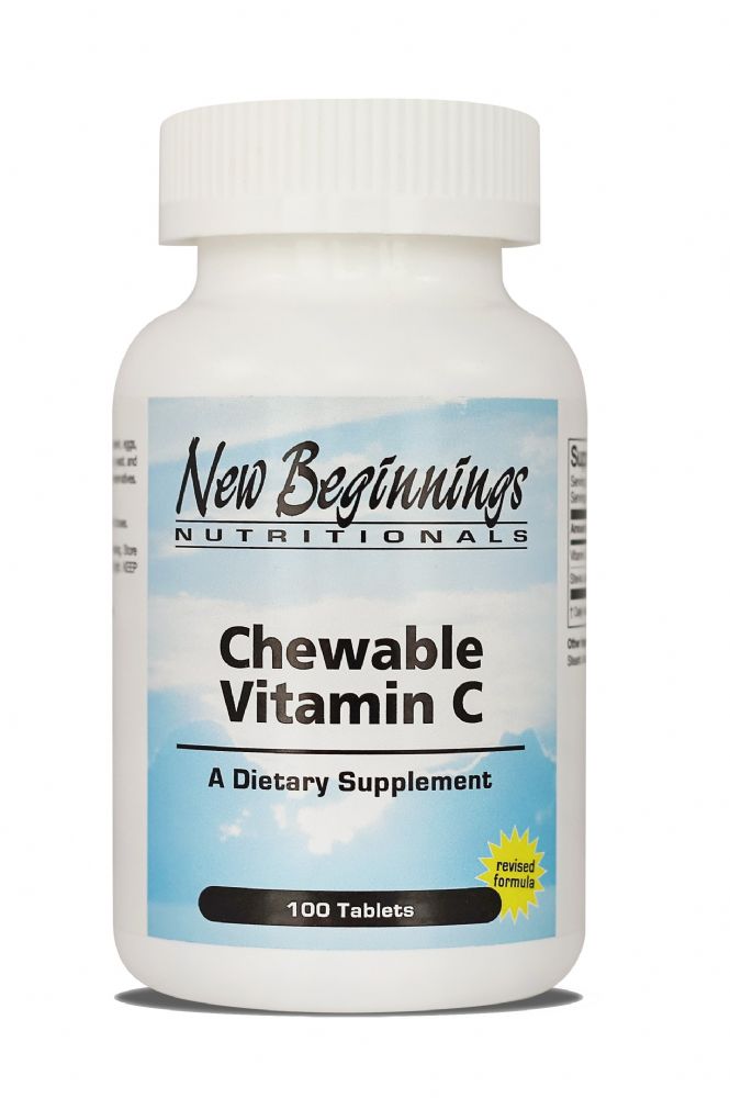 Chewable Vitamin C (100 tabs) ON SALE! Vitamins New Beginnings